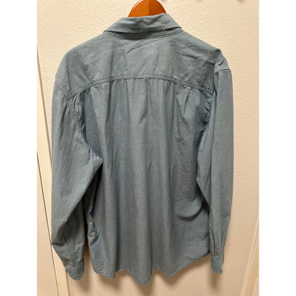 Carhartt Men's Fort Loose Fit Long Sleeve Chambray Shirt, Size Large - Picture 4 of 7